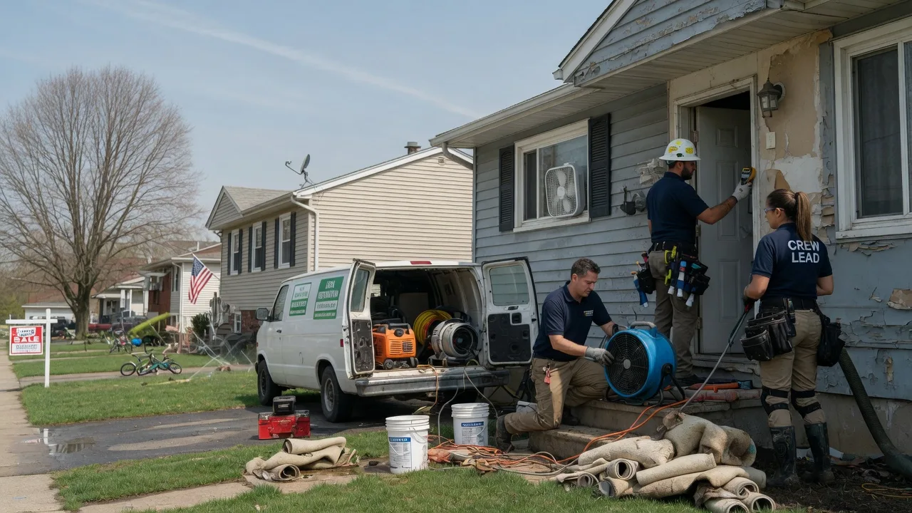 Flood Cleanup in Dixon, IL near me
